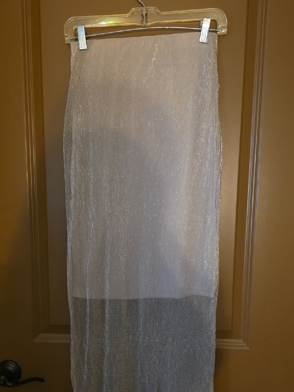 Ladies Hem &Thread Midi Skirt, Sz S, Tan,  NWT